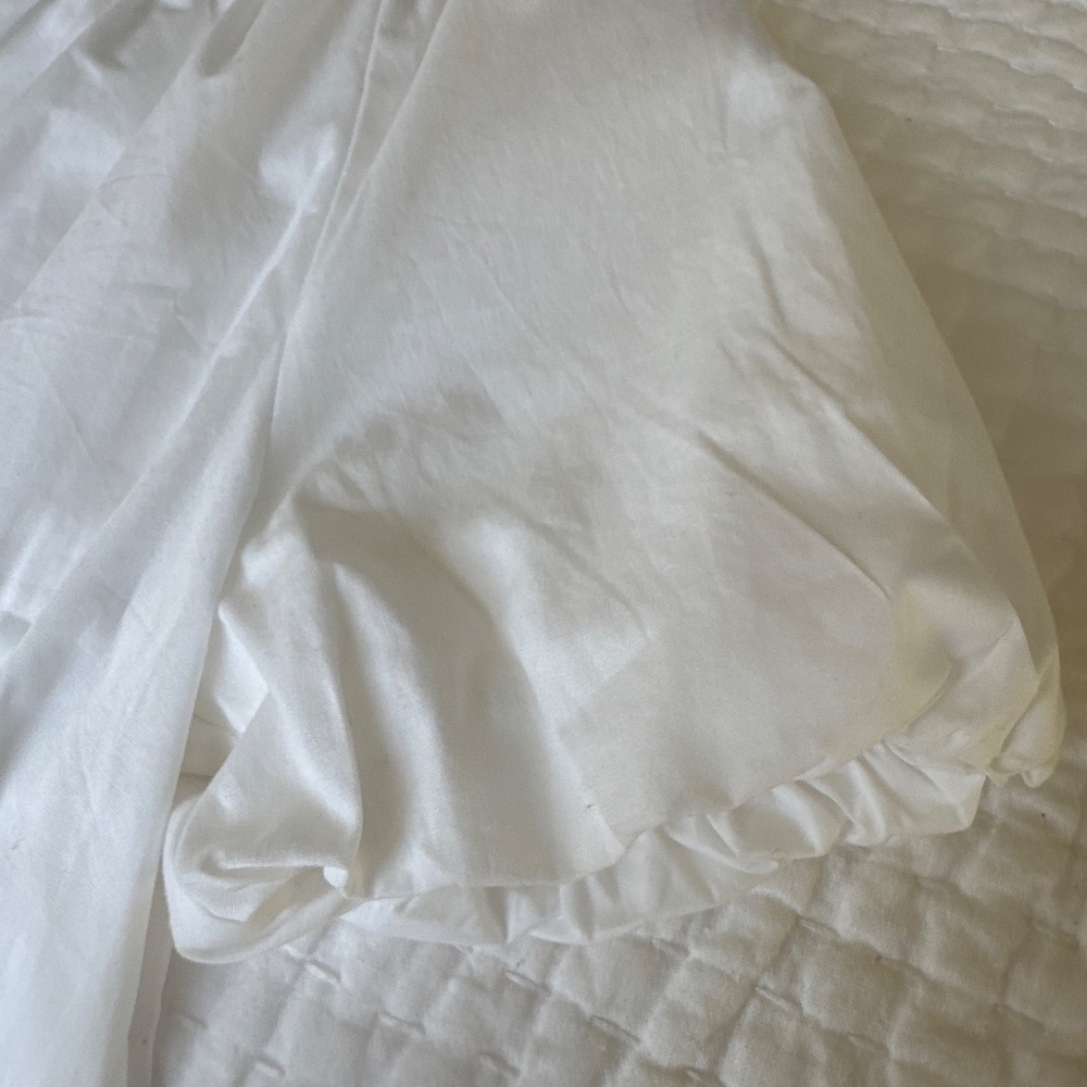Anthropology White cotton cropped top - Picture 3 of 4